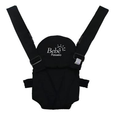 Imagem de Canguru Bebê Passeio Modelo Panda Bebe Pas Preto