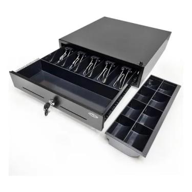 Imagem de Caixa Organizadora de Dinheiro, Gaveta Dinheiro Caixa Registradora de Metal