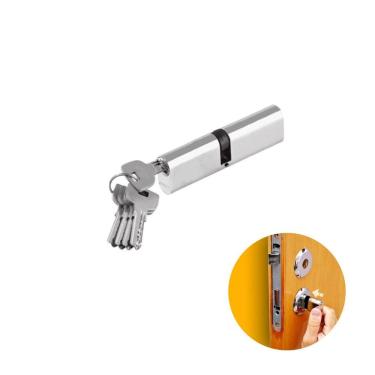 Imagem de Cilindro Fechadura Imab Latão 125mm 5 Chaves Cromado