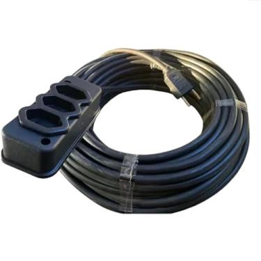Imagem de Extensão Elétrica Profissional Reforçada, 25 Metros, Cabo PP 2 x 2,5mm, Entrada para tomadas de 10A e 20A - Bivolt - Cod.80016