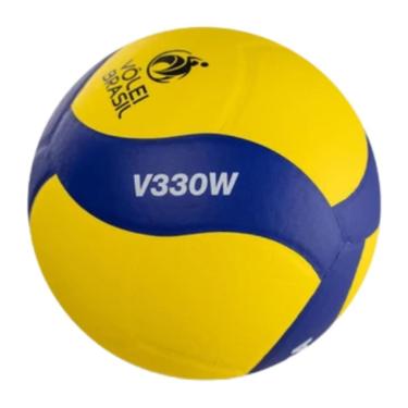 Imagem de Bola de Vôlei Mikasa V330W Amarelo e Azul-Unissex