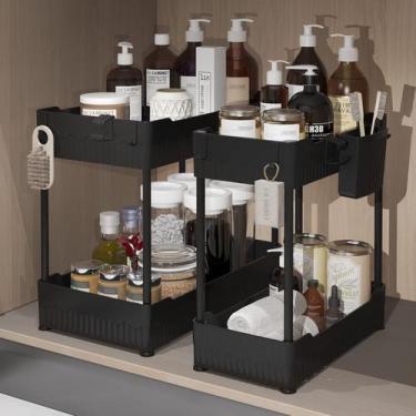 Imagem de Pacote com 2 organizadores Under Sink Organizer Sevenblue com ganchos 