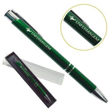 Imagem de Caneta Personalizada Cursos Metal Profissional Coloridas Enfermagem - 