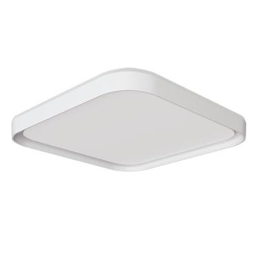 Imagem de Plafon Toronto Quad 40Cm 36W Branco C/Branco (Ref:1519)