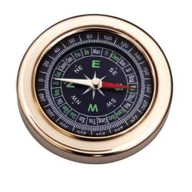 Imagem de Bussola, Bússola Metal Bolso Camping Caça Trilha Pesca, 6cm x 6cm x 6 cm(UN 3)