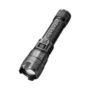 Imagem de Lanterna LED De Alta Potência 300000LM Tática Recarregável Por USB Com