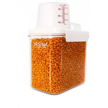 Imagem de Pote Hermético para Alimentos 1100 ml Acrílico com Dosador e Tampa Tra