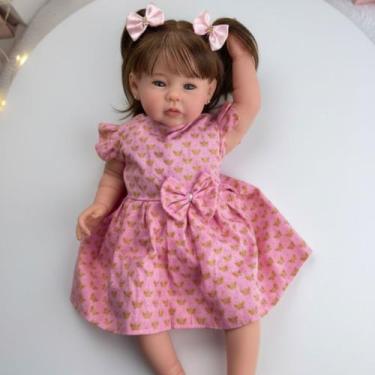 Imagem de Bebê Reborn Menina Realista Silicone, Toma Banho Pronta Entrega - Mund