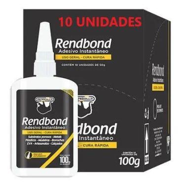 Imagem de Cola Adesivo Rendbond 100g AntiEntupimento Rendicolla 10 UNIDADES