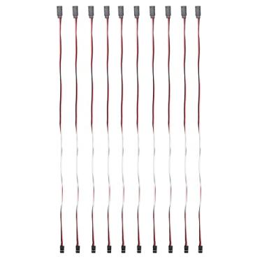 Imagem de KIMISS Cabos de Extensão Servo de 3 Pinos, 10 Peças para Carros Modelo - Linha de Conexão de Núcleo de Latão para Drivers Servo Futaba e Jr (500mm macho para fêmea)
