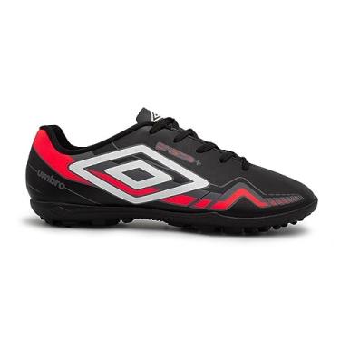 Imagem de Chuteira Society Umbro Prisma + Preto/branco/coral U01fb00143-120-42
