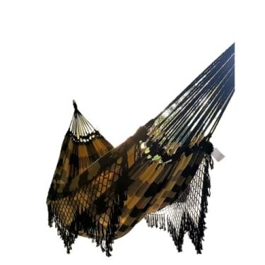 Imagem de Rede De Descanso dormir Em Tear De Casal Gigante(amarelo com preto)