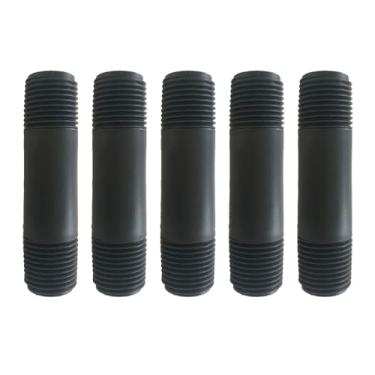 Imagem de 5 peças de extensão de elevação de cabeça de aspersão 1/2 polegada MPT PVC conector de rosca macho duplo para sistema de irrigação de gramado (7,6 cm)