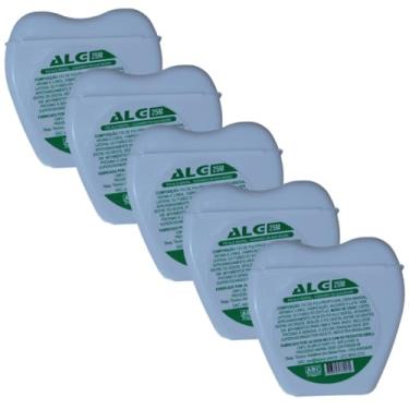 Imagem de Fio Dental AlgDental com Sabor de Menta – 25m | Kit com 5 Unidades | Anti-Cárie e Anti-Placa | Higiene Bucal Completa – ALGSUN