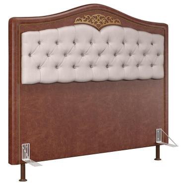 Imagem de Cabeceira Cama Box Casal Queen 160Cm Imperial J02 Facto Marrom/Bege