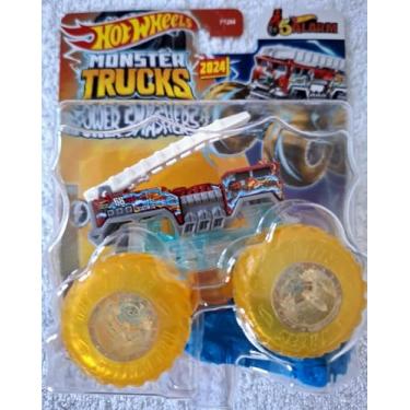 Imagem de Hot Wheels Monster Trucks New for 2024 1:64 Scale Power Smashers (5 Alarm)