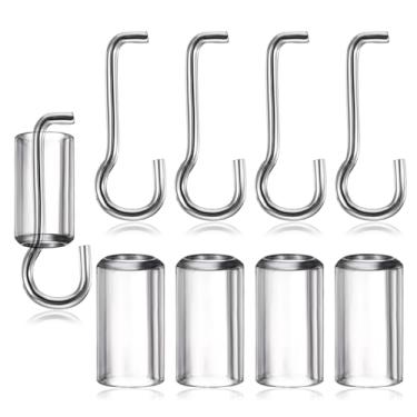 Imagem de 4 conjuntos de substituição de varinha cega com gancho, persianas horizontais, mini persianas Levolor peças de reposição para janelas acessório abridor de porta de cortina