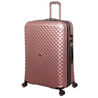 Imagem de It Luggage Glitzy 78,7 cm Hardside Checked 8 rodas giratórias expansíveis, ouro rosa metálico