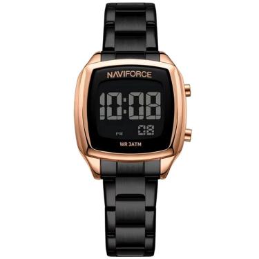 Imagem de Relógio Digital Feminino em Aço Inoxidável Design Casual Fashion