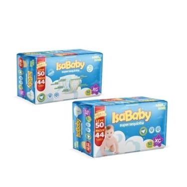 Imagem de Fralda Super Sequinha Hiper, Branco, XG, IsaBaby, 50 unidades