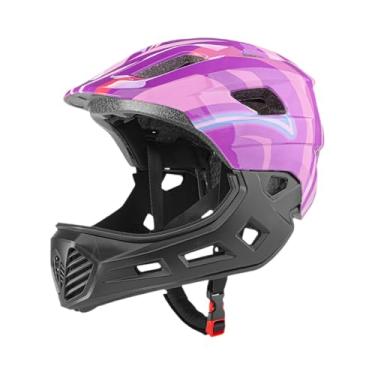 Imagem de UGPLM Capacete infantil para ciclismo, ajustável e a impactos, ideal para andar de bicicleta, skate ou patins, Roxo