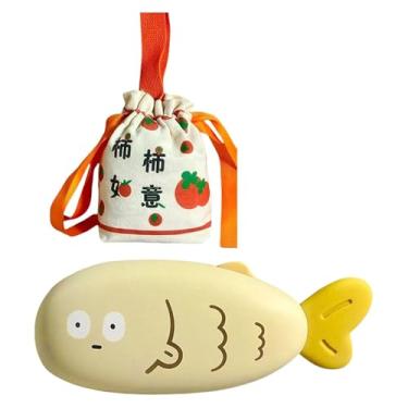 Imagem de UGPLM Aquecedor de mãos elétrico, reutilizável, aquecimento rápido para o inverno, 2 níveis de aquecimento, aquecedor de bolso elétrico para pesca, Amarelo