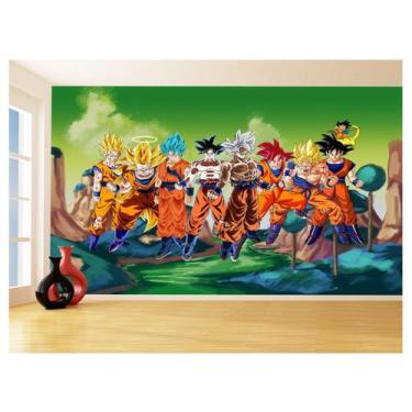 Imagem de Papel De Parede Dragon Ball Goku Vegeta Anime 3,5M Dbz306 - Você Decor