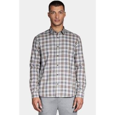 Imagem de Camisa Aramis Manga Longa Regular Flanela Marrom-Masculino