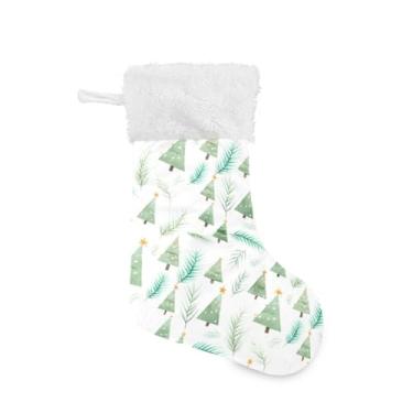 Imagem de GakkiGii Lindas meias de Natal para árvore de Natal, pacote com 2, decoração de Natal grande para parede de lareira, 45 x 31 cm