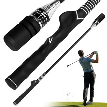 Imagem de KZU Golf Swing Trainer, Click Stick Golf Grip Trainer, Golf Whip Swing Speed Training, Controlador de Velocidade Ajustável, Vara de Aquecimento para Golfistas Destros