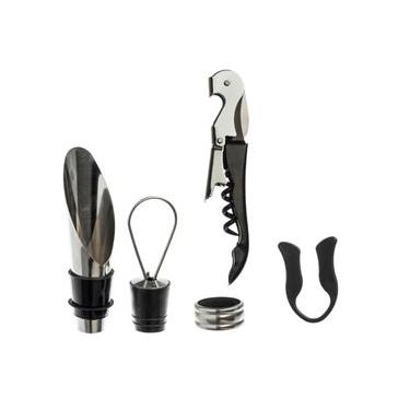 Imagem de Kit Para Vinho Em Inox 4 Peças - Hauskraft
