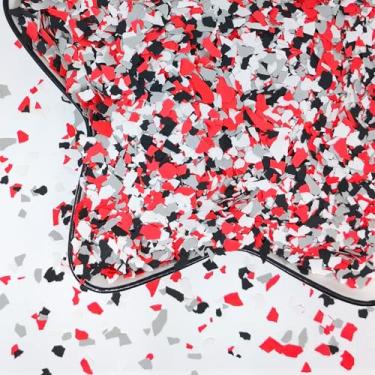 Imagem de Flocos de piso de epóxi de 500 g, mistura de lascas de cores decorativas, flocos de tinta de garagem, kits de revestimentos de piso de concreto para pisos de garagem, parede interior e exterior tinta