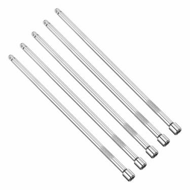 Imagem de HARFINGTON 5 peças de barra de extensão de soquete 1/10.2 cm, barras de extensão de 25,4 cm de comprimento, ferramenta adaptadora de chave catraca de impacto para soquetes de porca de eixo de