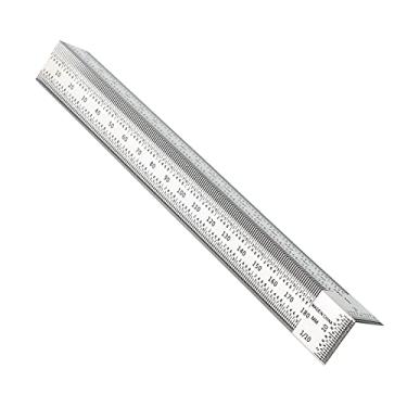 Imagem de Régua de Marcação em Aço Inoxidável Escrita Ângulo Retângulo com Buraco Forma T Ferramenta Medição para Carpinteiros e Marcenaria