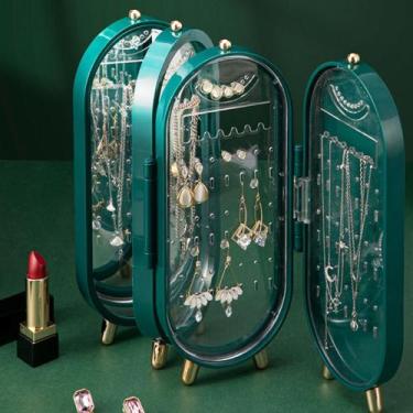 Imagem de Porta Joias Acrílico Dobrável 3 Compartimentos Espelho - Yeet