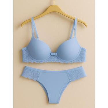 Imagem de Conjunto calcinha e sutiã lingerie sexy - c5 GISELE, Frozen, M