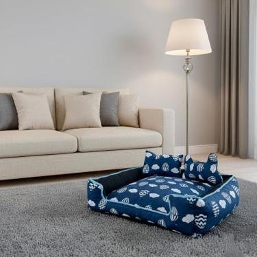 Imagem de Cama Pet Quadrada Média Ônix – Impermeável e Confortável para Cães e Gatos (Balão)