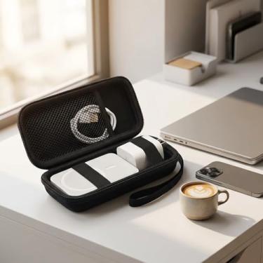 Imagem de Capa Power Bank, capa protetora de silicone macio com recortes precisos de porta e aderência antiderrapante para a maioria dos carregadores portáteis (preto)