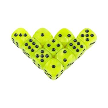 Imagem de Conjunto De Dados De Acrílico Redondo De 16MM Com 6 Lados Para Jogos D