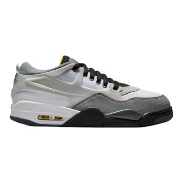 Imagem de Tênis masculino Jordan Air 4 RM PRM (vermelho fogo/branco/preto), Branco/Preto/Cinza Fumê / Vermelho Fogo, 41
