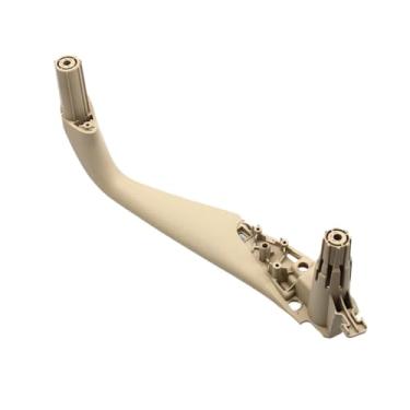 Imagem de Capa de acabamento da maçaneta interna da porta dianteira e traseira esquerda e direita, compatível com BMW Série 5 M5 G30 G31 F90 2017 2018 2019 2020 2021 51417438521(Beige Rear Right)