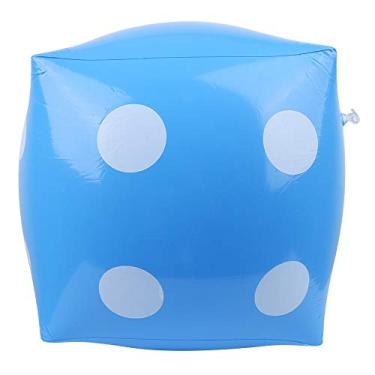 Imagem de Cryfokt Dados Infláveis, Brinquedo Portátil de PVC, Jogo de água Inflável, Adereço Educacional para Atividades de Festa, Vermelho/azul/verde, Adequado para Maiores de 1 Ano de Idade (Azul)
