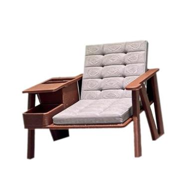 Imagem de KiBcsLic Móveis para Casa de Bonecas em Escala 1:12, Acessórios de Decoração para Casa de Bonecas, Mini Poltrona, Acessório para de Bonecas, Modelo de Cadeira