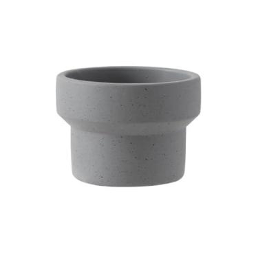 Imagem de hezhuhe2258 Macetas para plantas, vaso de flores redondo de cimento, com pequeno vaso manchado, para ambientes internos e externos, varanda, jardim, escritório, recipiente de plantas para jardim e