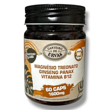 Imagem de Magnésio L treonato + Ginseng + B12 1600mg