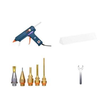 Imagem de Pistola De Cola Quente 150W Com Controle De Temperatura, Bastões De Co