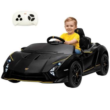Imagem de Carro Eletrico Infantil Lamborghini Aventador Bang Toys Preto 12V