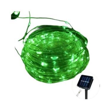 Imagem de Corda De Luz Solar À Prova d'Água Para Exterior Com 8 Modos, Fio De Co