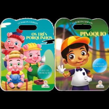 Imagem de Clássicos Eternos: Os Três Porquinhos e Pinoquio - Kit de Livros, 3