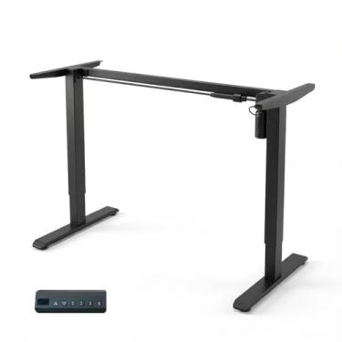 Imagem de Estrutura de Mesa Elétrica Ajustável para Trabalho em Pé e Sentado – 3 Configurações de Memória, Altura de 72cm a 120cm, Base Ergonômica e Design Silencioso (preto)